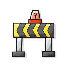 stop sign safety barriers doodle N8