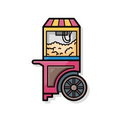 popcorn machine doodle