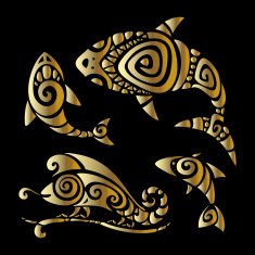 Lizards Polynesian tattoo style