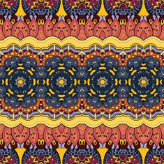 Vector Seamless Abstract Tribal Pattern N9