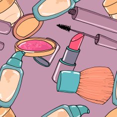 Makeup seamless pattern N15