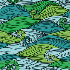 Seamless pattern with abstract waves N8