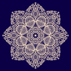 Vector rosette ornament N3