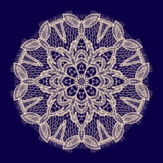 Vector rosette ornament N7