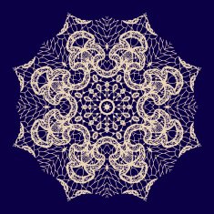 Vector rosette ornament N10