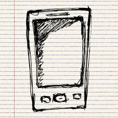 Rough sketch of a mobile phone N3