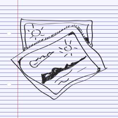 Simple doodle of a photograph