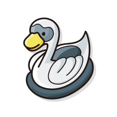 swan doodle