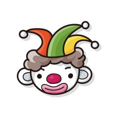Clown doodle N2