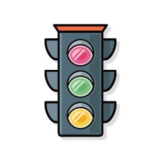 Traffic lights doodle