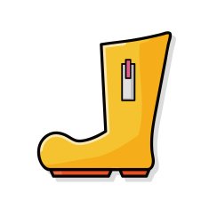 Rain boots doodle N5