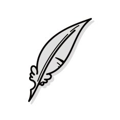 Quill pen doodle