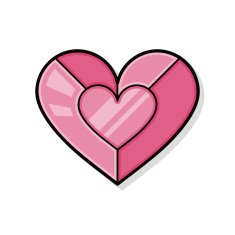 heart decoration doodle