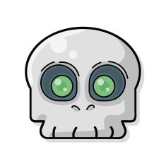 skull Doodle N6