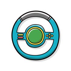 game controller steering wheel doodle N2
