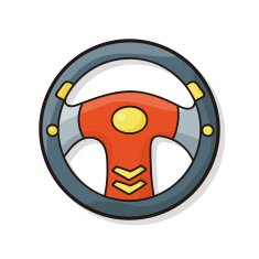 game controller steering wheel doodle N3