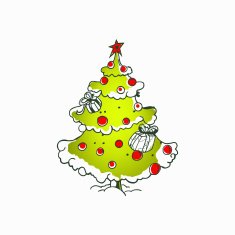 Christmas Tree Illustration N2