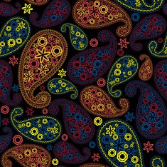 Multicolor Seamless Paisley Pattern N2
