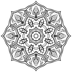 Vector simple mandala