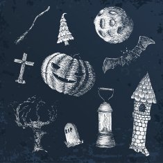 Set of icons for Halloween N10