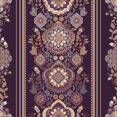 Striped floral pattern N3