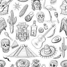 mexican seamless pattern N4
