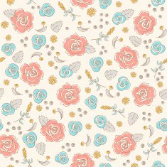Seamless vintage floral pattern