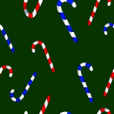 Cute Christmas seamless pattern with candy canes