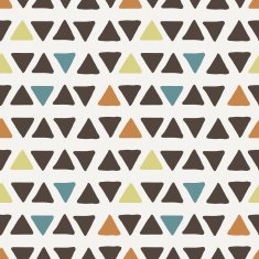 Vector seamless texture of hand-painted triangles