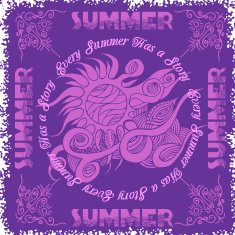 Summer composition and sun
