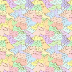 Vector seamless set of baby shoes