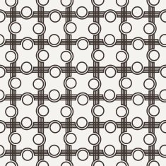 Seamless vector pattern of curved lines N5