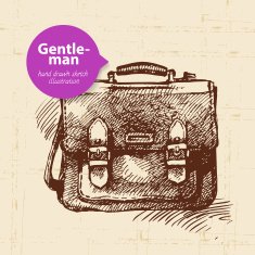 Sketch gentlemen accessory Hand drawn men illustration N2