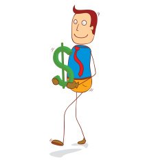 holding dollar