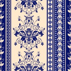 Striped seamless pattern Damask background