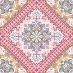 Turkish rug style seamless pattern