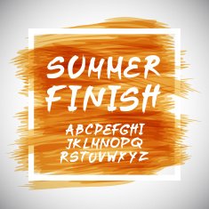 Brush Style Hand Draw Font Abc