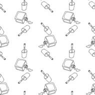 Seamless pattern with nail polish N22