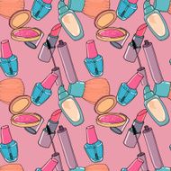 Makeup seamless pattern N17