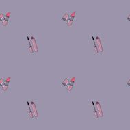 Makeup seamless pattern N19