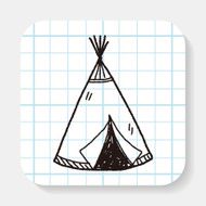 Indians tent doodle