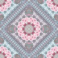 Turkish rug style seamless pattern N7