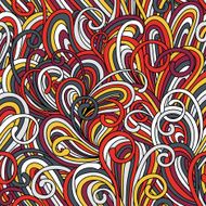 Seamless pattern with waves N7