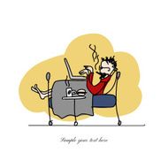 Programmer at work sketch for your design N2