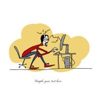 Programmer at work sketch for your design N4