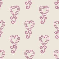 Valentine seamless hearts and Love you pattern N27