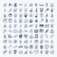 Doodle Birthday icons