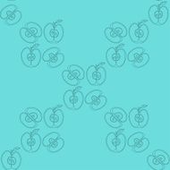 Seamless background with apples N4