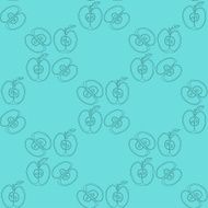 Seamless background with apples N6