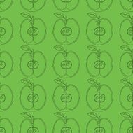 Seamless background with apples N13